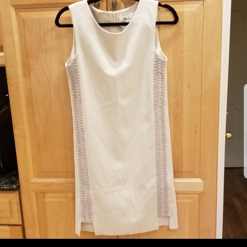 NWT My Tribe Ponti Dress with Leather Trim SZ L